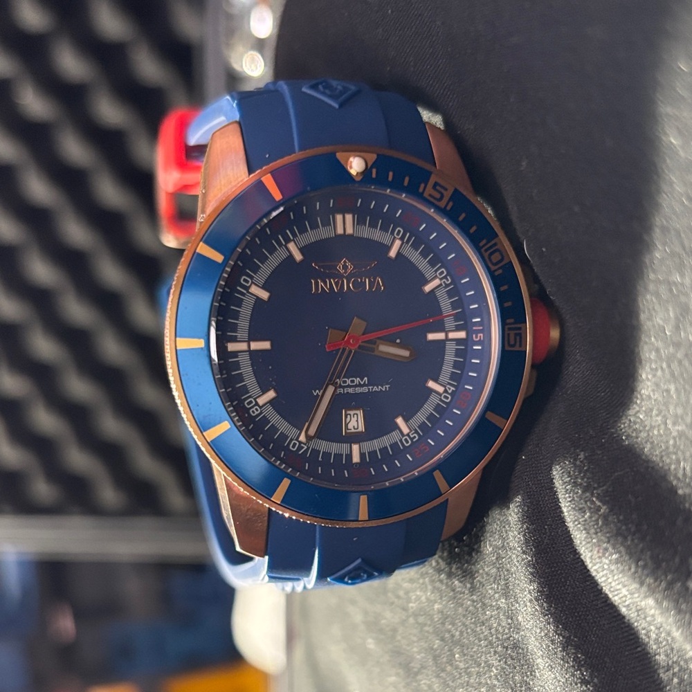 Invicta Pro Diver 10736 Men’s 46mm Blue Dial Swiss Quartz Watch